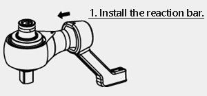 Installing L type reaction bar_step 1